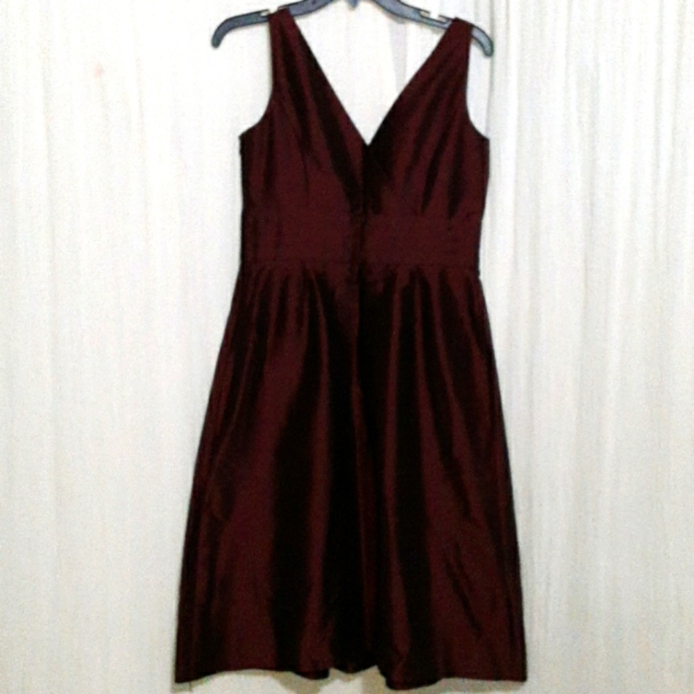 EUC ANN TAYLOR Burgundy Formal Dress Wedding, Anniversary